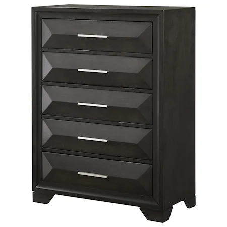 Casual Chest of Drawers with Felt-Lined Drawer